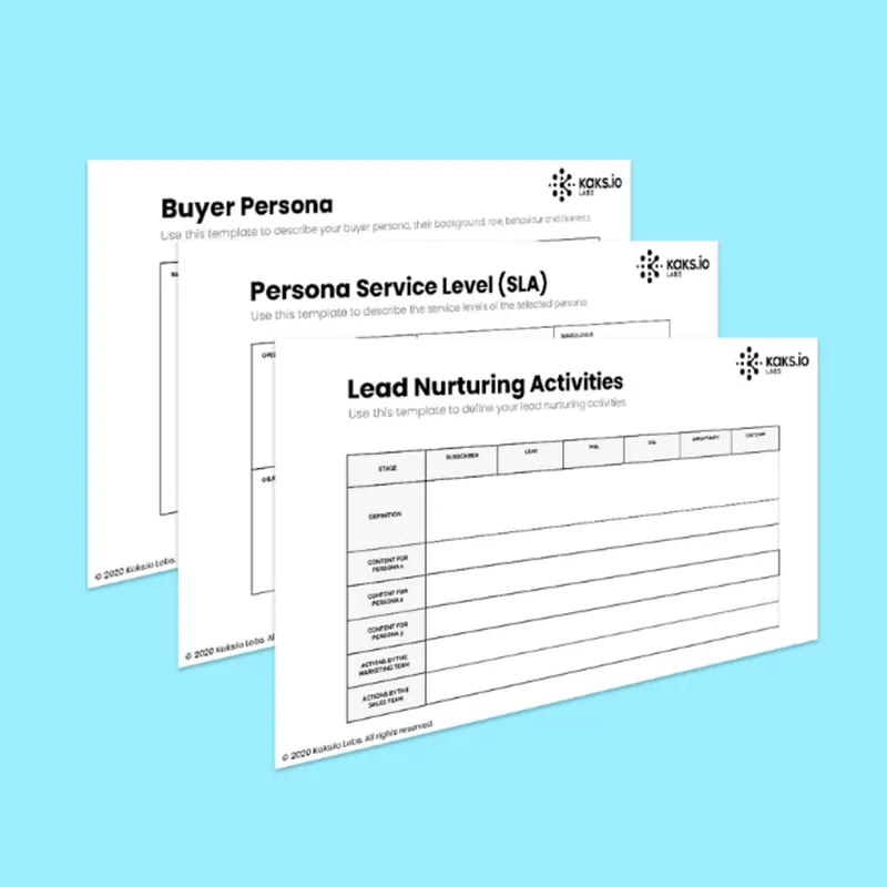 Support for specifying leads and buyer personas and set up lead scoring